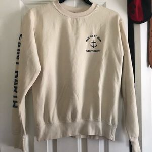 Brandy Melville Pale Yellow Crewneck